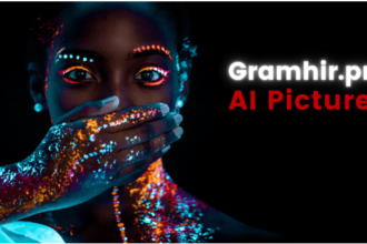 gramhir.pro AI image generator interface showing text-to-image creation