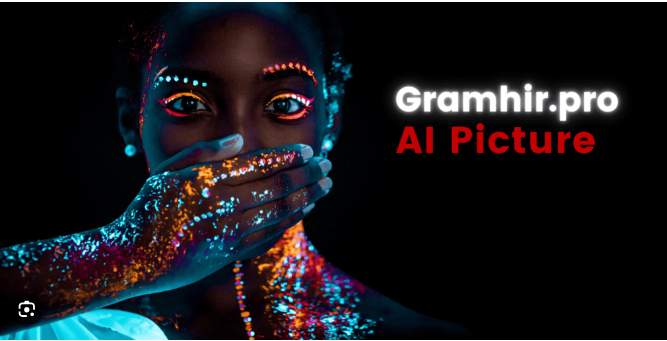 gramhir.pro AI image generator interface showing text-to-image creation