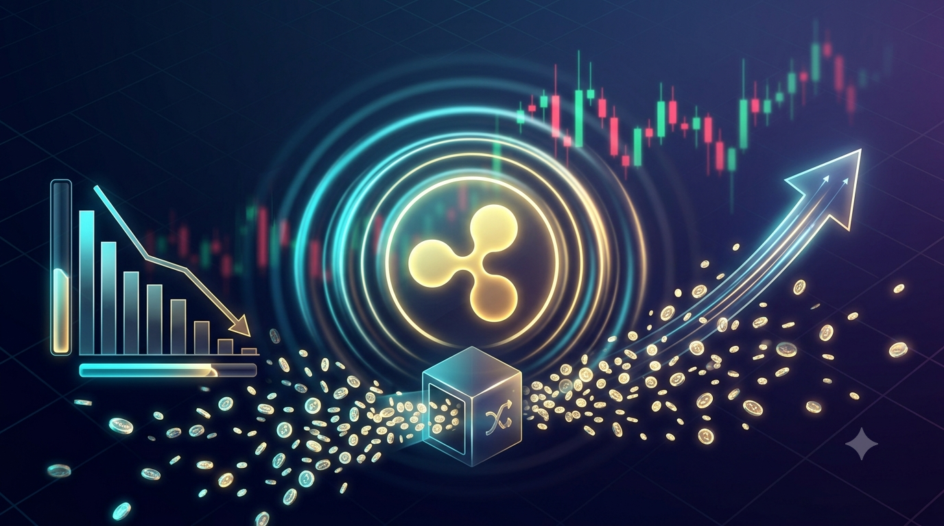 Evernorth highlights potential XRP supply shock as billions leave exchanges — chart showing XRP exchange outflows and whale accumulation trend