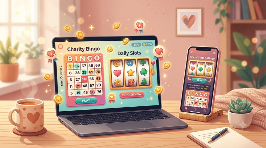 Golden Hearts Games Inc homepage screenshot showing bingo and slot games