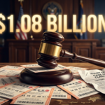 Stacy Tru $1.08 billion claim lawsuit gavel and Powerball lottery tickets