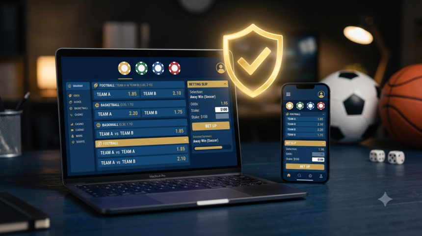Lucky247 ag online sportsbook and casino homepage on desktop and mobile screen