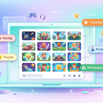 Hypackel Tag category system used to organize browser games by genre