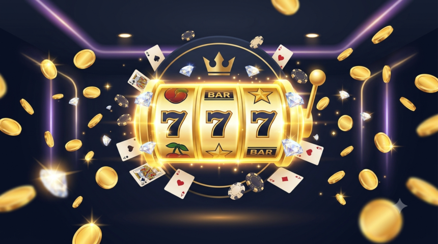 SweepLuxe Casino homepage screenshot showing welcome bonus offer