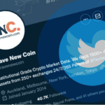 Illustration explaining what is the industry of bravenewcoin.com, showing blockchain data, crypto market charts, and financial research icons
